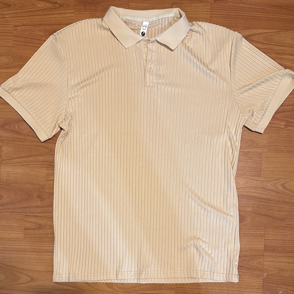 Men's Beige Polo Shirt